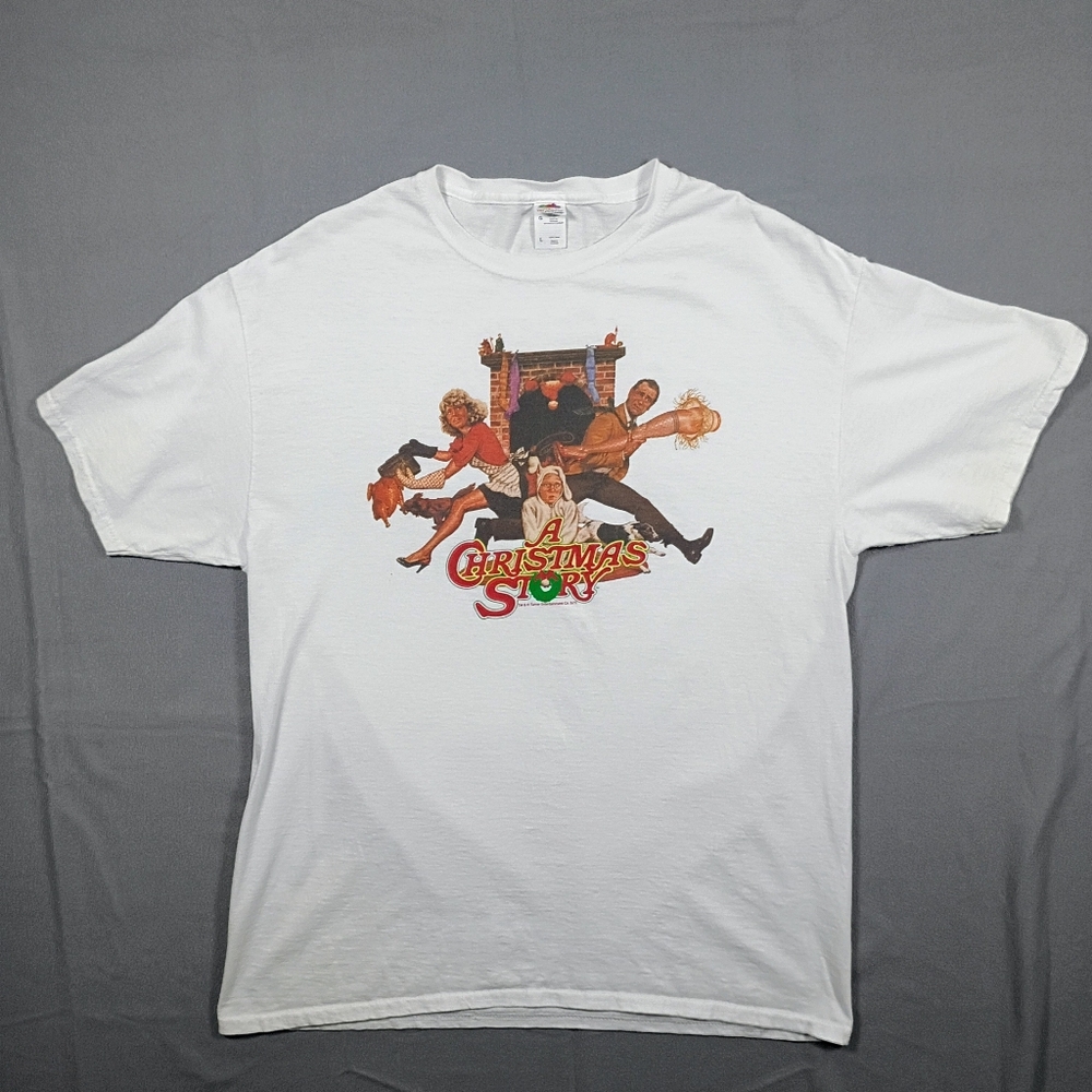 Vintage Fruit of the Loom Men’s Size Large A Christmas Story Graphic T Shirt